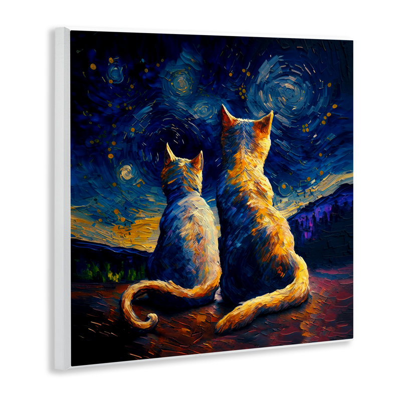  «Swirled Night Sky Cats» par Svetlana Aleynikova