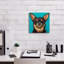 «Blue Dark Chihuahua» par Carolee Vitaletti, art mural sur toile-1443243380
