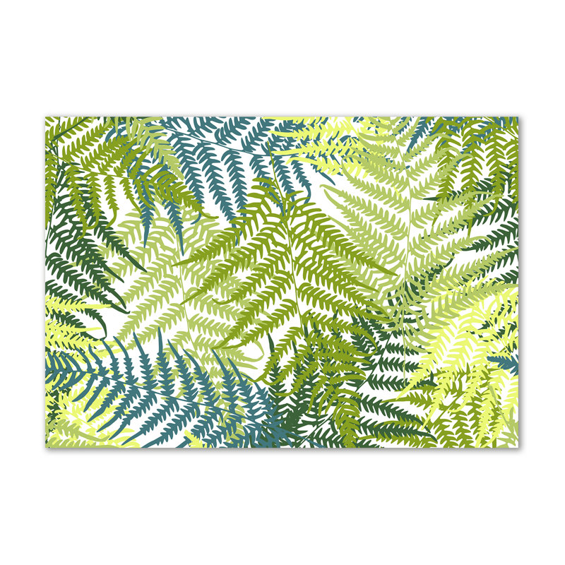 Ferns Pattern - No Frame Print on Canvas