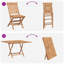 Solid Wood Patio Dining Set Table,