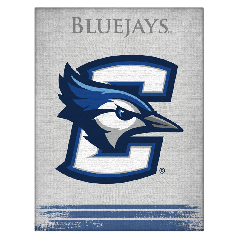 NCAA - Impression sur toile tendue, H 15 po x l 20 po x P 1 po, Bluejays de l'Université Creighton