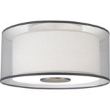 SRKASHLTENI Collection Stainless Steel Flushmount Light - Unique Multi-Layered Shades, Maximum 100W, E26 Socket, Contemporary Design, Ideal For Stylish Interiors