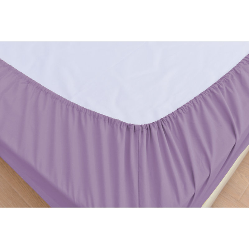  Ensemble de draps en rayonne ultra doux et infroissable, Ensemble de draps pour lit simple avec un drap-hou, Lavande