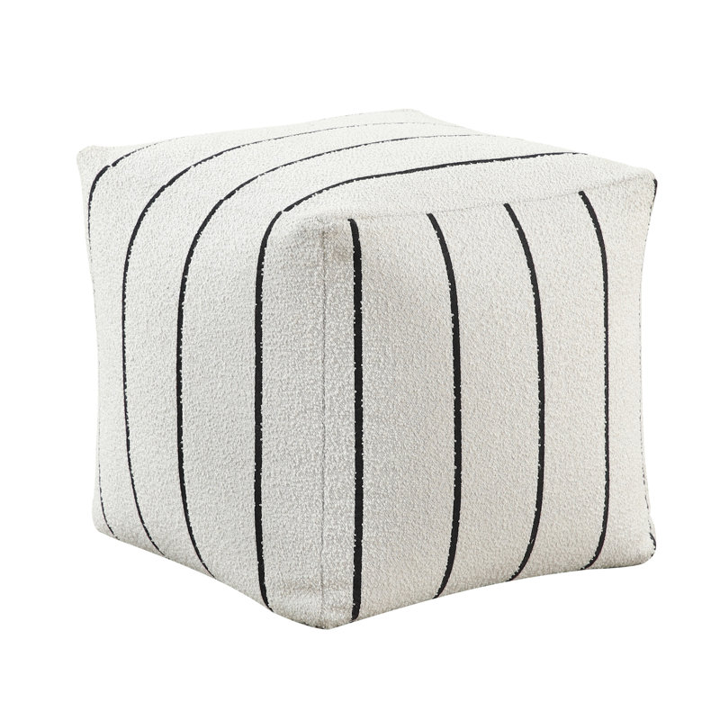 Pouf en tissu, plancher antidérapant, capacité de poids de 300 lb, fonctionnalité moderne + pouf noir, tissu, antidérapant, capacité de charge