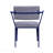 Gray Fabric & Blue Finish Office Chair-1059509944
