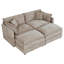 Canapé-lit en chenille moderne avec repose-pieds-1006864279-1006864278