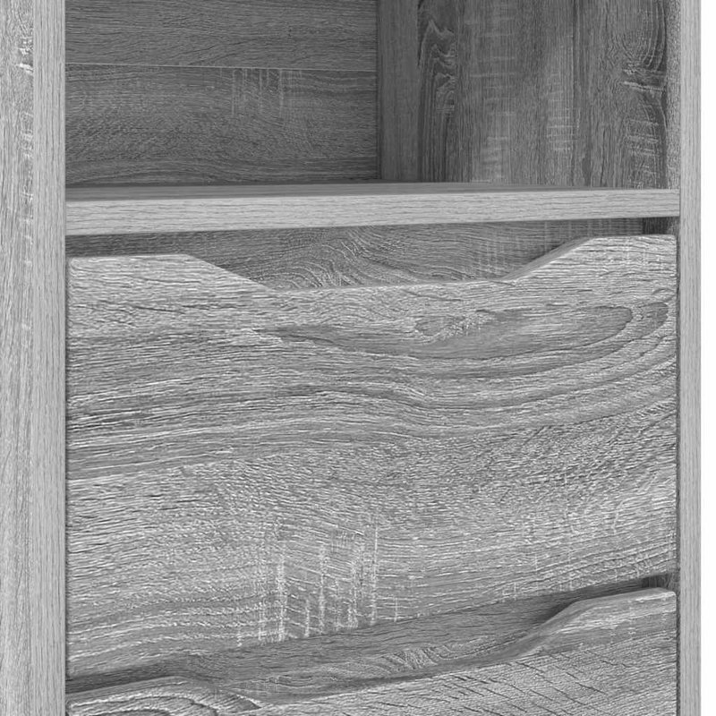 40cm W Manufactured Wood Bedside Table, Grey Sonoma