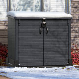 4 ft. 3 in. W x 2 ft. 5 in. D Plastic Horizontal Garbage Shed