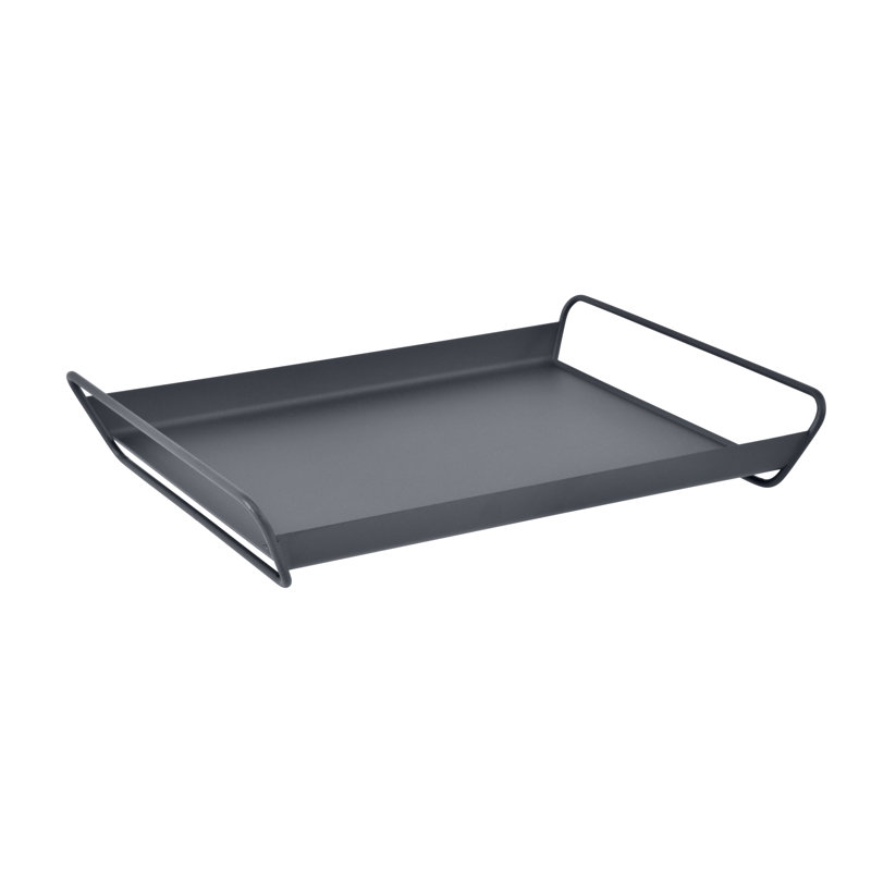 Plateau en acier inoxydable Alto, H 3,5 po x l 21 po x P 15 po, Anthracite