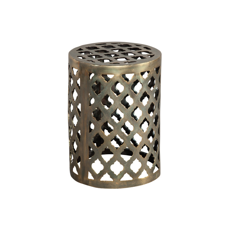 Tabouret de jardin en laiton