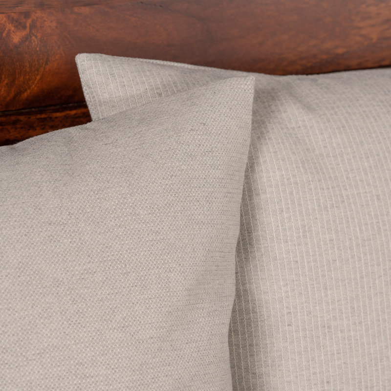 Smithsonian Redeem Stripe Eco-friendly Duvet Cover & Insert Set, Queen Dvet Cover & Insert + 2 Queen Shams, Gray