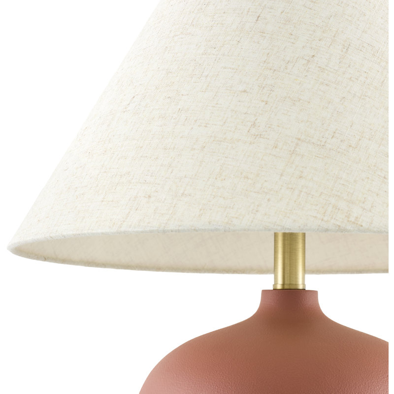 Burlison Makurdi Table Lamps, Wheat, Terracotta