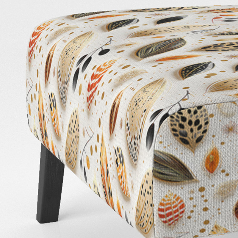 Soft Botanical Hues - Upholstered Botanical & Pattern Accent Slipper Chair