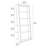 Eileen Blanc 74" H x 34.25 W Ladder Bookcase-13934254
