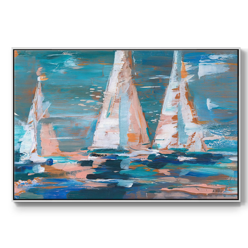 Pop Regatta II, Blanc, H 25 po x l 37 po x P 2 po