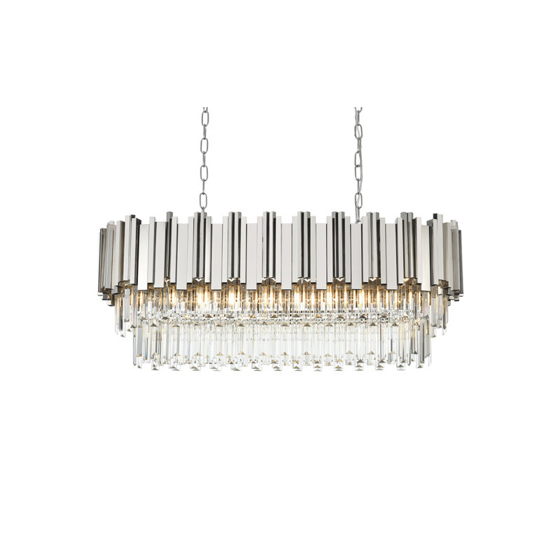 Lenora 36 inch Chandelier, Chrome