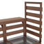 Chariot de cuisine en bois massif pour îlot de cuisine 62,3 po avec plateau en acier inoxydable, banc de jardin avec tablette surélevée et tiroirs, table de préparation pour barbecue, fête-1751326123