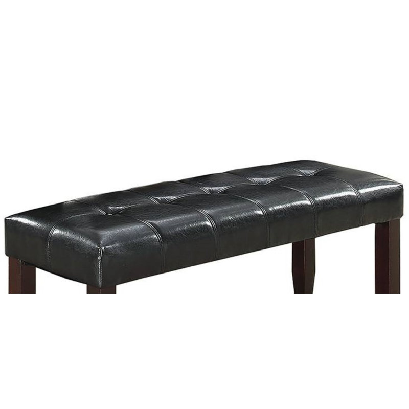 Banc rembourré Jarlegaw, Noir