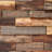 Rustic Abstract Wall Decor on Solid Wood