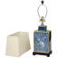 23" Blue Indian Elephant Table Lamp