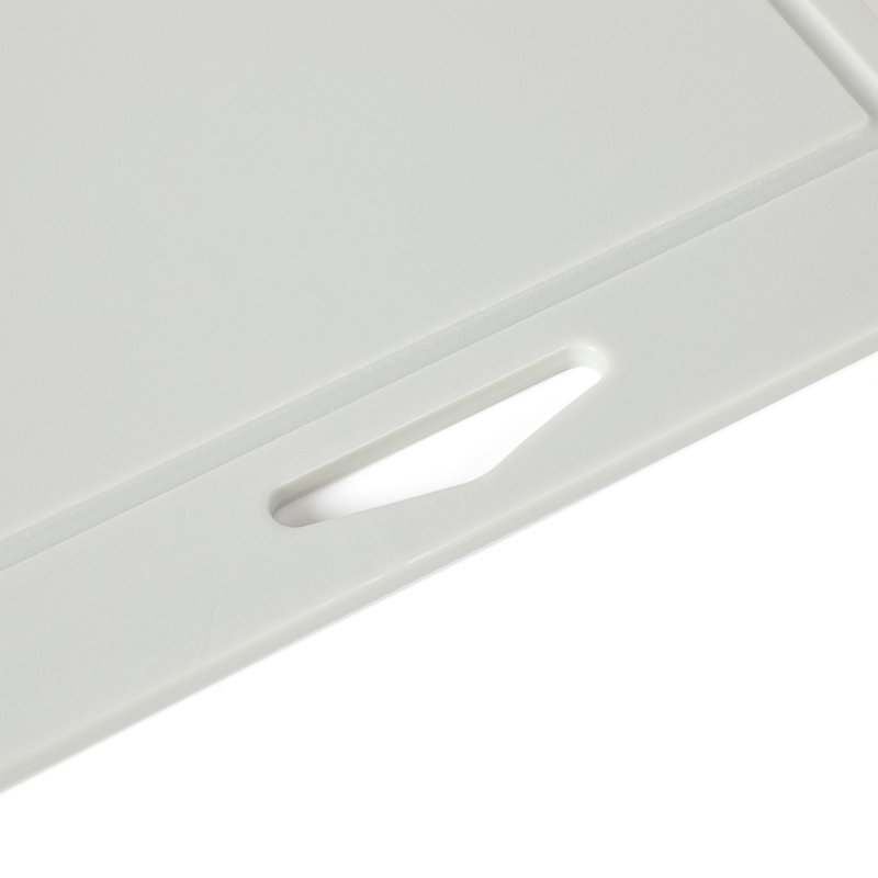 Ensemble de 2 planches à découper en polypropylène Martha Stewart (16 po x 12 po et 12 po x 8 po) - Lin, gris