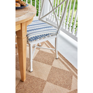Erin Gates by Momeni Saybrook Diamond Natural Indoor / Outdoor Area Rug ...