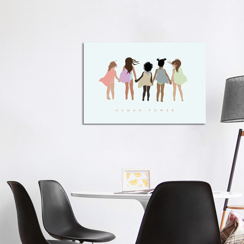 Human Power With Capes by Leah Straatsma - Print on Canvas, Wrapped Canvas, 66.04cm H x 101.6cm W x 1.91cm D