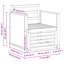 71cm Wide Patio Sectional-537624836