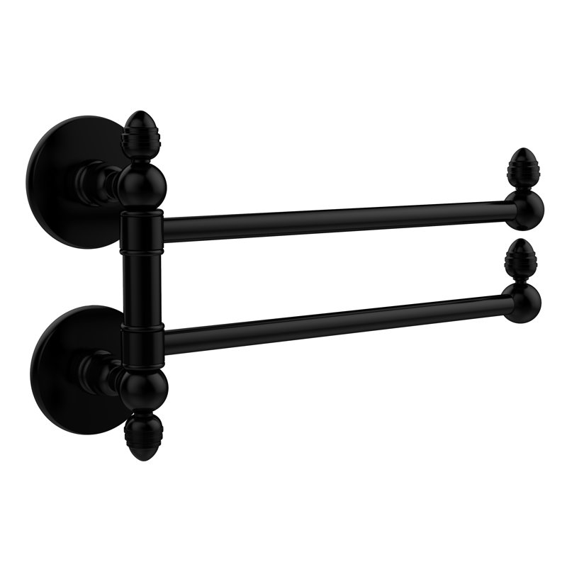 Barre à serviettes murale 12,5 "Dalston, Noir mat