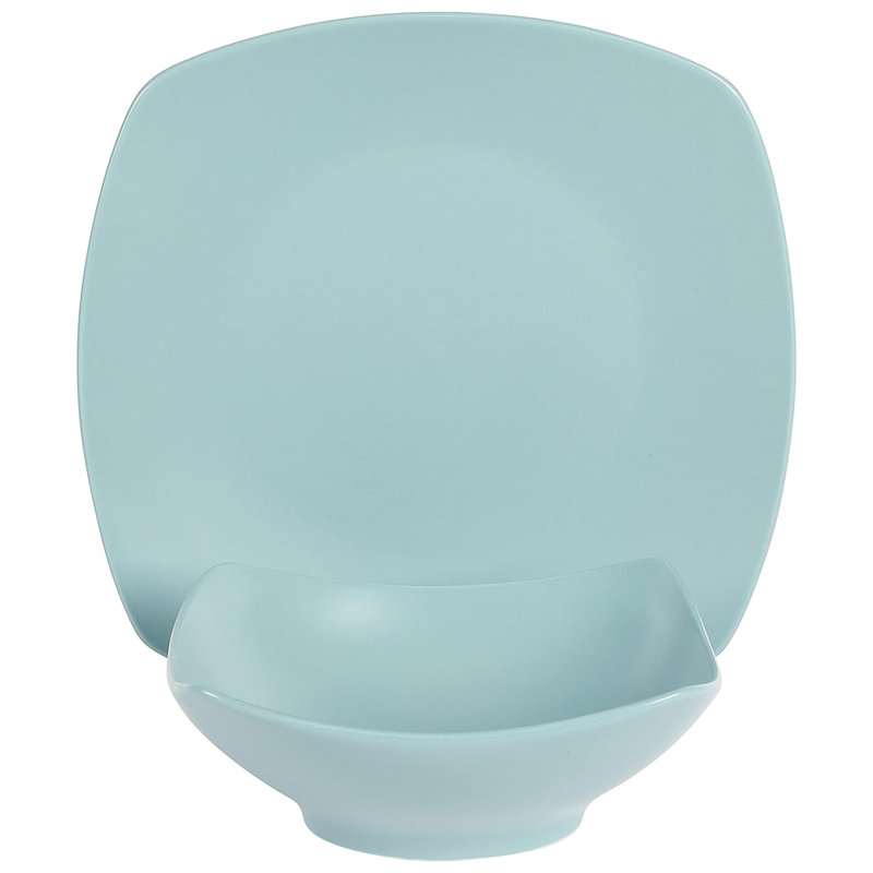 Gibson Home Ceramic Dinnerware Set - Service for 4, Blue
