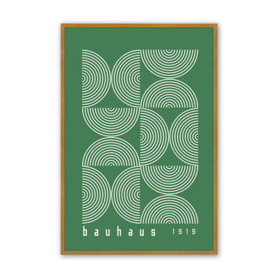 Impression de lignes vertes Bauhaus Modernist