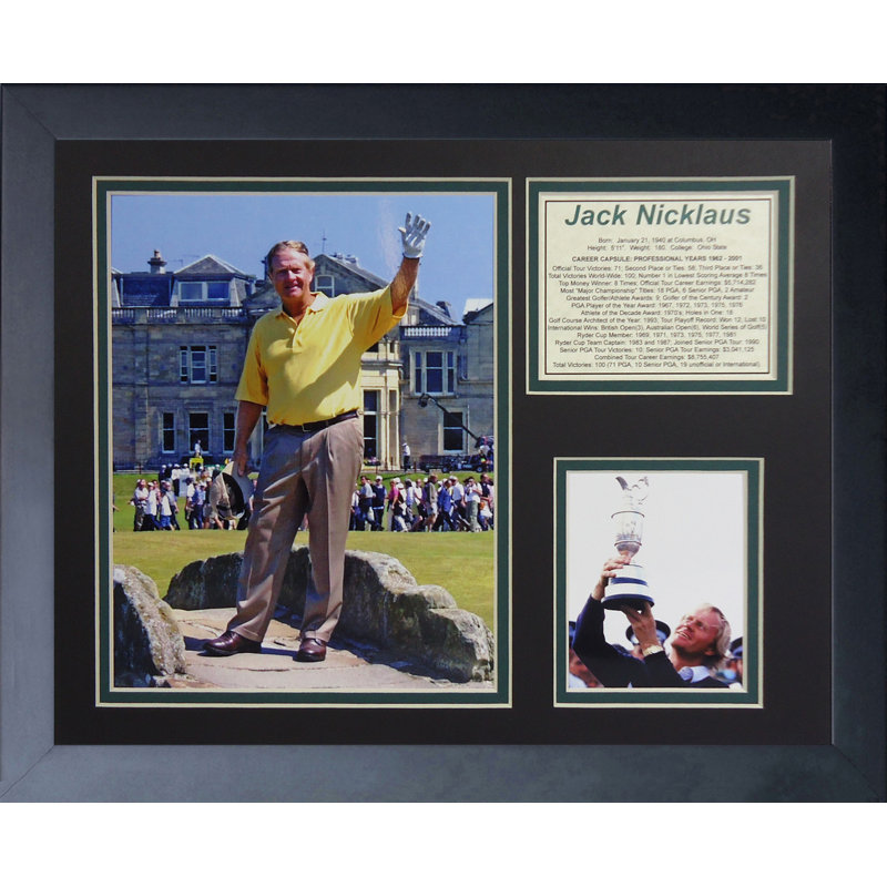 Souvenirs encadrée jack nicklaus