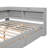 Full Size L-Shaped Bookcases Bed