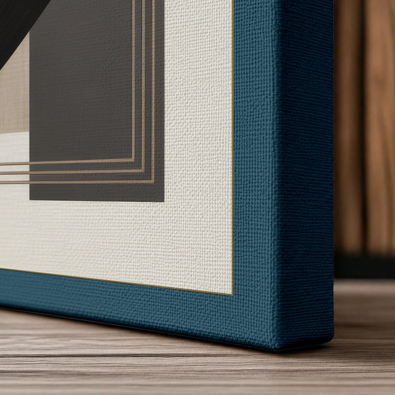 Print, 24x16 - 61.0 x 40.6 cm, Teal Border