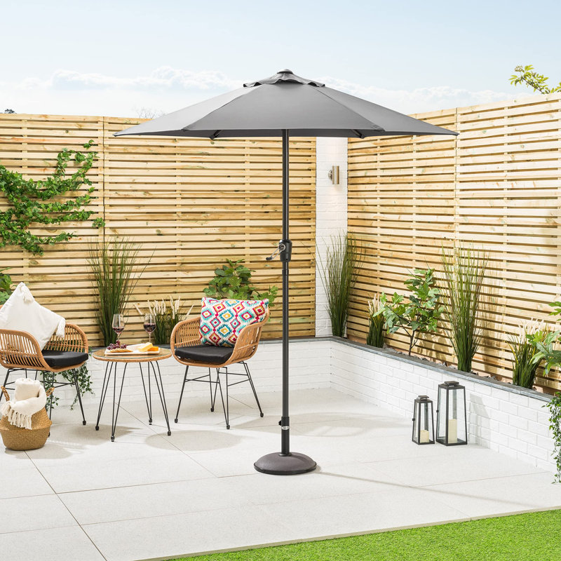 Atri 240cm Market Parasol, Grey