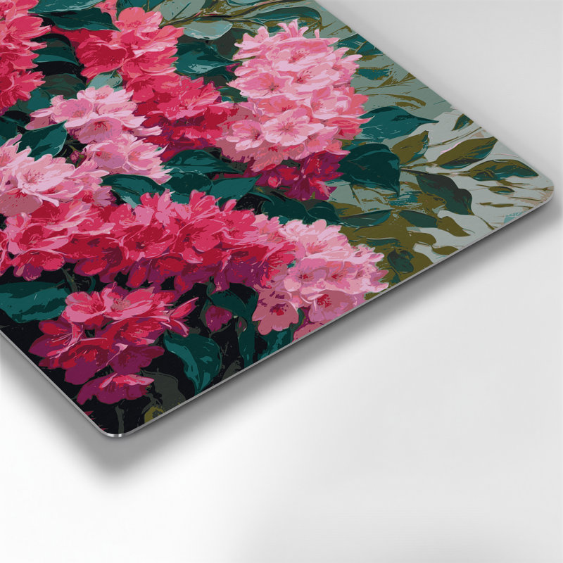 Art mural en métal Botanical Azaleas, H 144 po x l 216 po x P 0,05 po