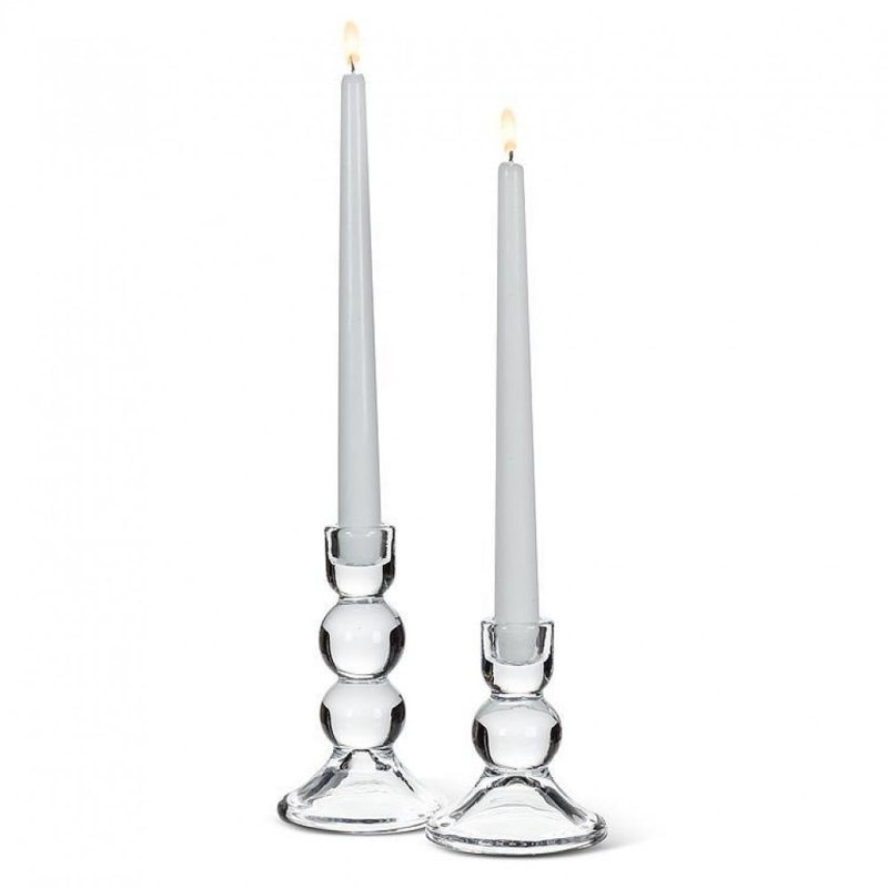 Small Ball Taper Candle Holder, 4'' H x 3.50'' W