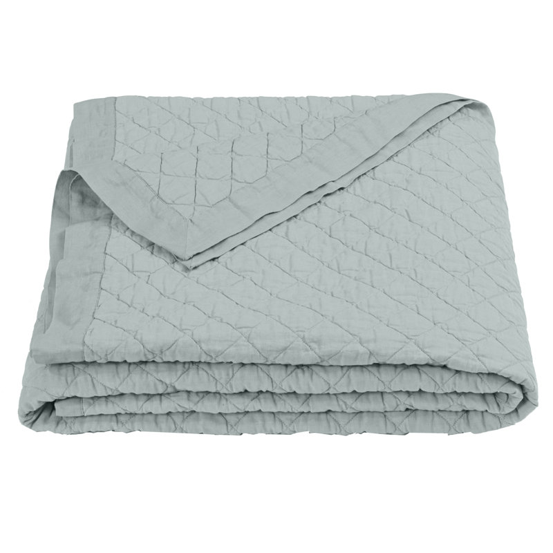 Courtepointe 1 pièce Diamond Linen, Courtepointe Fulll / Queen, Verre de mer