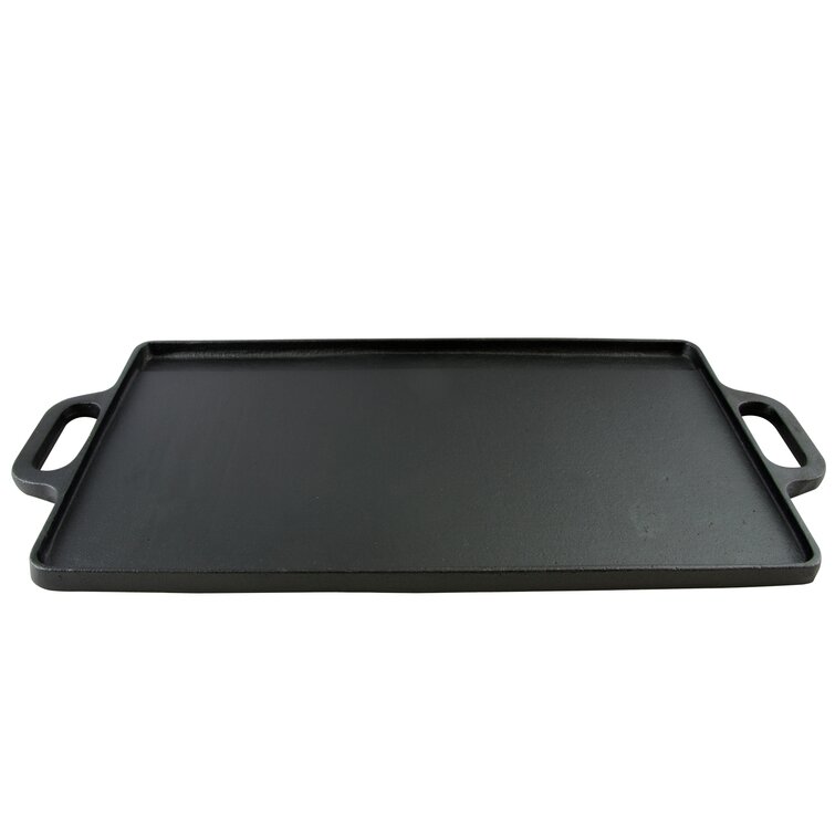 Starcraft 9 in. Cast Iron Rectangular Grill and Griddle Pan