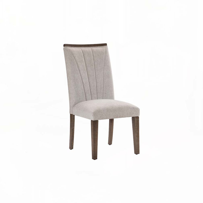 Ensemble de chaises de salle à manger rembourrées en tissu avec dossier rembourré, 4 pieds