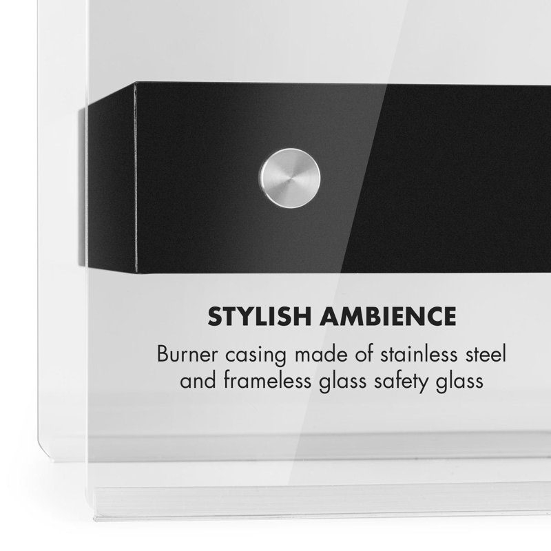 Metal Bio-Ethanol Tabletop Fireplace with Flame Guard