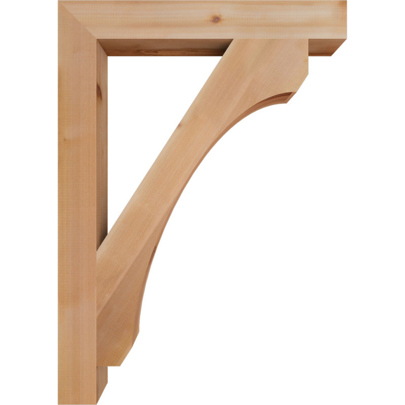 Support en bois rustique Legacy Block, Cèdre rouge, Lisse, H 42 po x l 3,5 po x P 30 po