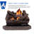 Duluth Forge Vent less Dual Fuel Gas Log Set, Stacked Oak, T-Stat Control -57792956
