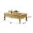 European Style Solid Wood Marble Tea Table Single Coffee Table