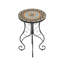 Table d'appoint ronde en céramique pour l'extérieur
