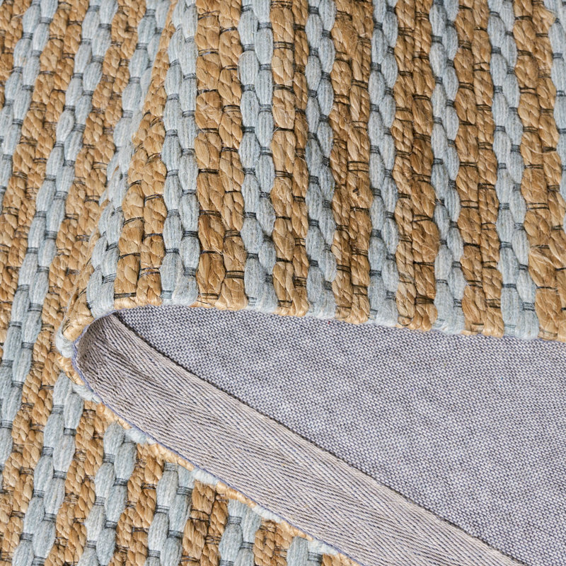 Martha Stewart 9526 Hand Tufted 40% Jute; 40% Wool; 20% Cotton Striped Rug, Rectangle 9' x 12'