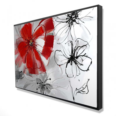 "Fleurs rouges et grises" sur