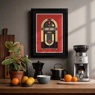 Vintage Jukebox Art Deco - Print