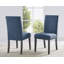 Ensemble de salle à manger élégant en bois espresso avec chaises cloutées confortables, pour créer une atmosphère de salle à manger confortable et harmonieuse-667750695-667750690