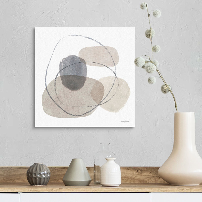 " Think Neutral 07 " by Lisa Audit Painting Print, Wrapped Canvas, 16" H x 16" W x 1.25" D